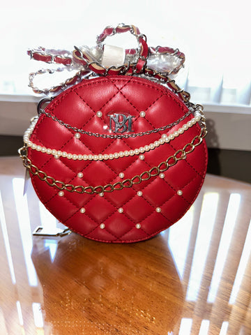 Badgley Mischka round crossbody